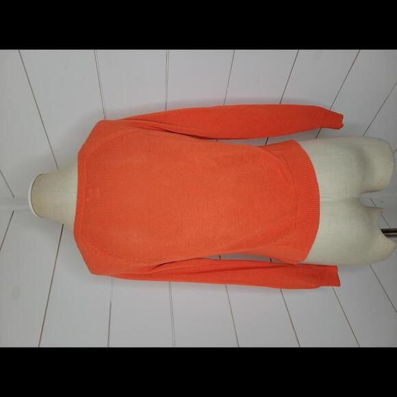 J Crew XXS orange lightweight crewneck sweater. OSU! - Picture 2 of 5